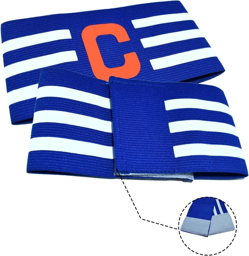 FUNAUPGO Sports Captain C Arm Band for Team Training, Unisex Elastic Soccer Captain Armband Adjustable Outdoor Football Player Captain's ArmBands for Adult - Image 2